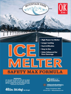 Front of Mountain Pass Ice Melt Bag
